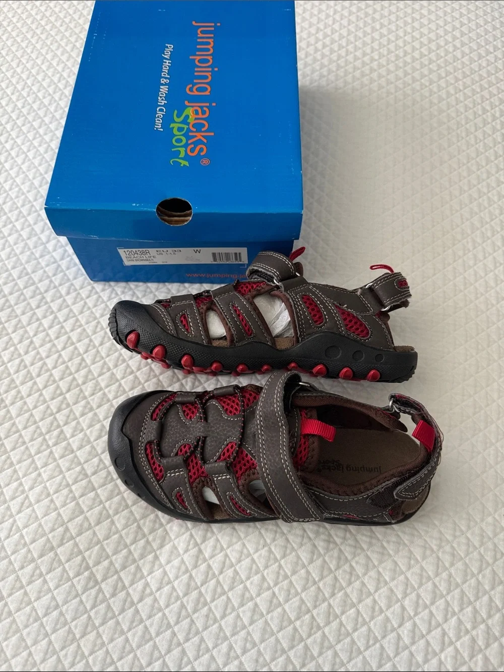Jumping Jacks Kids Brown & Pink Sneakers